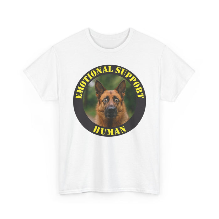Emotional Support Human T‑Shirt — German Shepherd Dog Rescue Tee