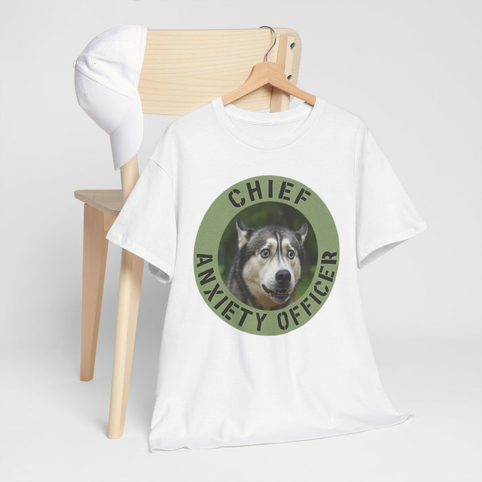 Chief Anxiety Officer T-Shirt — Funny Dog Graphic Tee