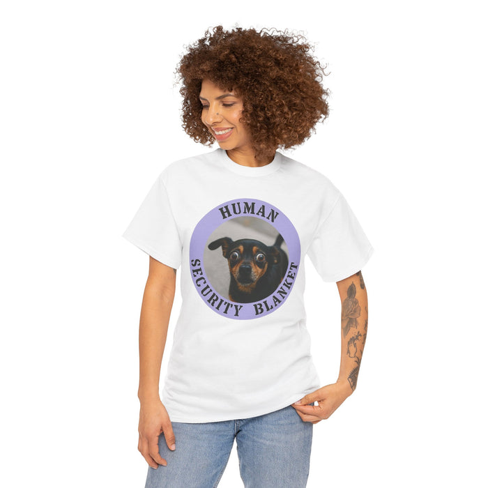 Dog "Human Security Blanket" T-Shirt — Cute Rescue Pet Tee for Dog Lovers