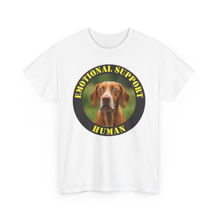 Dog Emotional Support Human T‑Shirt — Funny Pet Lover Tee