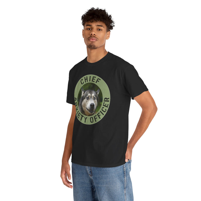 Chief Anxiety Officer T-Shirt — Funny Dog Graphic Tee