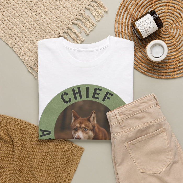 Chief Anxiety Officer T-Shirt — Funny Dog Graphic Tee for Dog Lovers & Anxious Humor