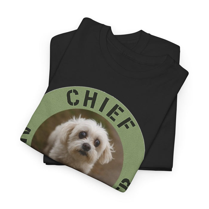 Chief Anxiety Officer T-Shirt — Cute Puppy Graphic Tee for Dog Lovers