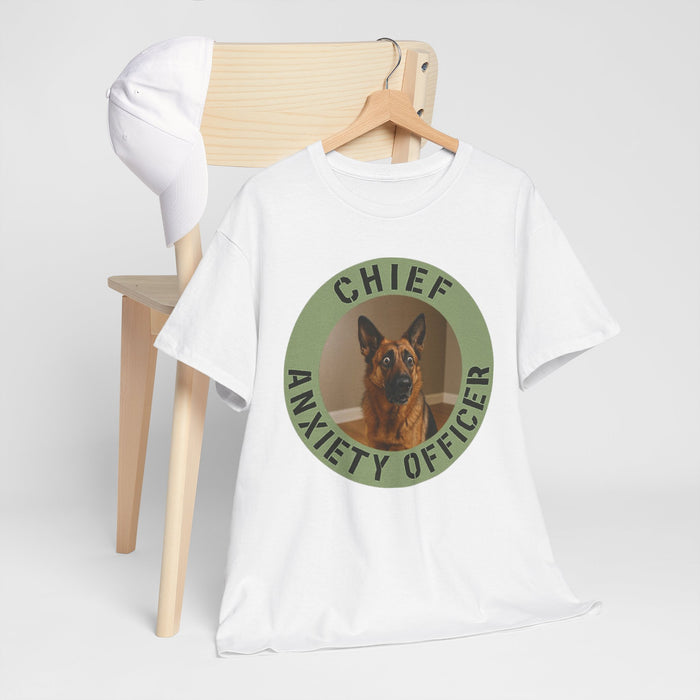 Chief Anxiety Officer T-Shirt — Funny German Shepherd Tee