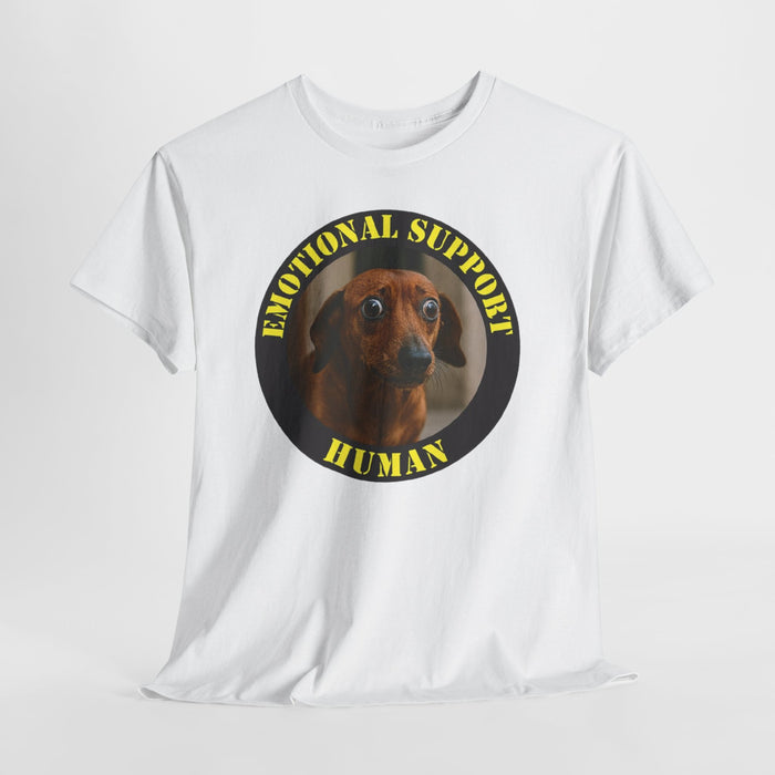 Emotional Support Human T-Shirt — Funny Dachshund Dog Tee