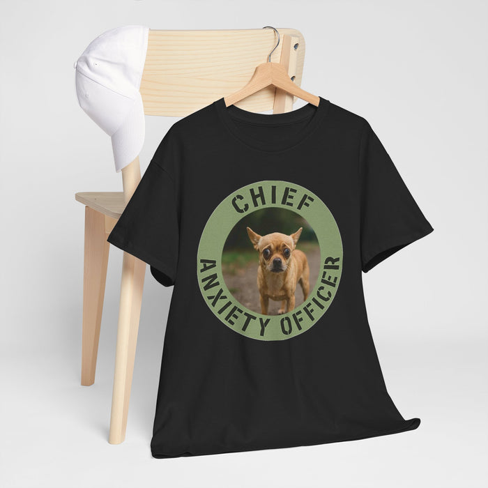 Chief Anxiety Officer T-Shirt — Funny Dog Graphic Tee