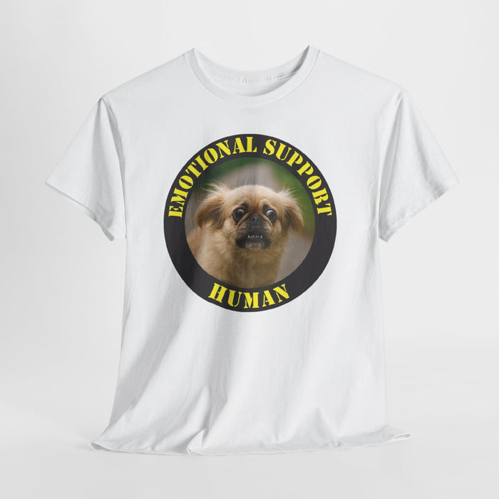 Emotional Support Human T-Shirt — Funny Pomeranian Pet Lover Tee
