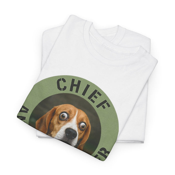 Chief Anxiety Officer Dog T-Shirt — Funny Beagle Pet Lover Tee