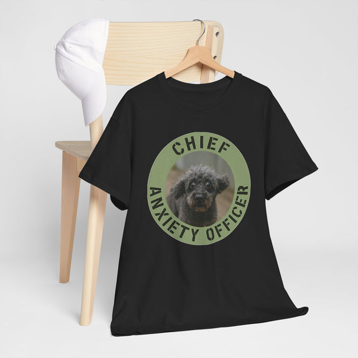 Chief Anxiety Officer T-Shirt — Funny Dog Anxiety Officer Tee