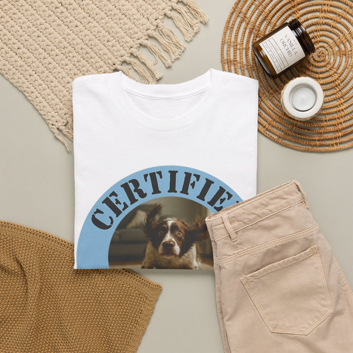Certified Velcro Dog T‑Shirt — Funny Dog Lover Tee