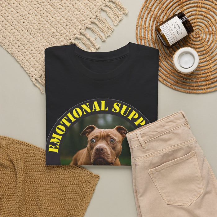 Dog Emotional Support Human T-Shirt – Funny Rescue Pet Therapy Tee