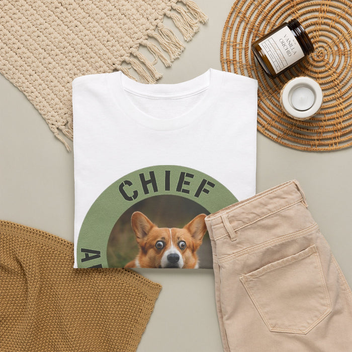 Chief Anxiety Officer T-Shirt — Cute Corgi Anxiety Officer Graphic Tee