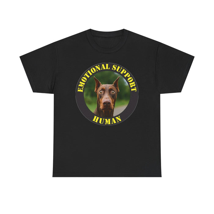 Emotional Support Human Tee — Doberman Pet Therapy T-Shirt