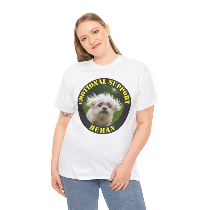 Emotional Support Human T-Shirt — Cute Dog Pet Lover Tee