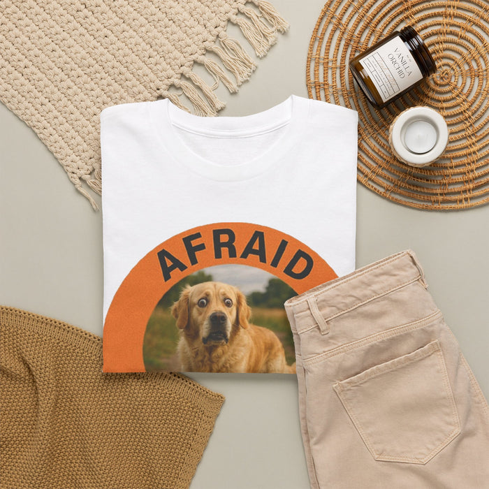 Golden Retriever Afraid But Trying Dog Graphic Tee