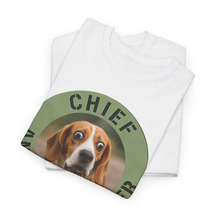 T-Shirt — "Chief Anxiety Officer" Dog Graphic Tee