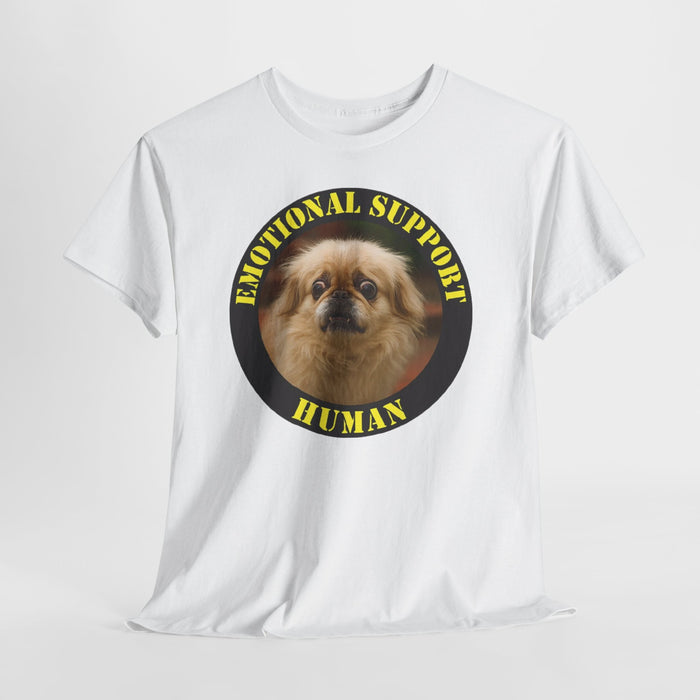 Emotional Support Human T-Shirt - Cute Pomeranian Rescue Pet Tee