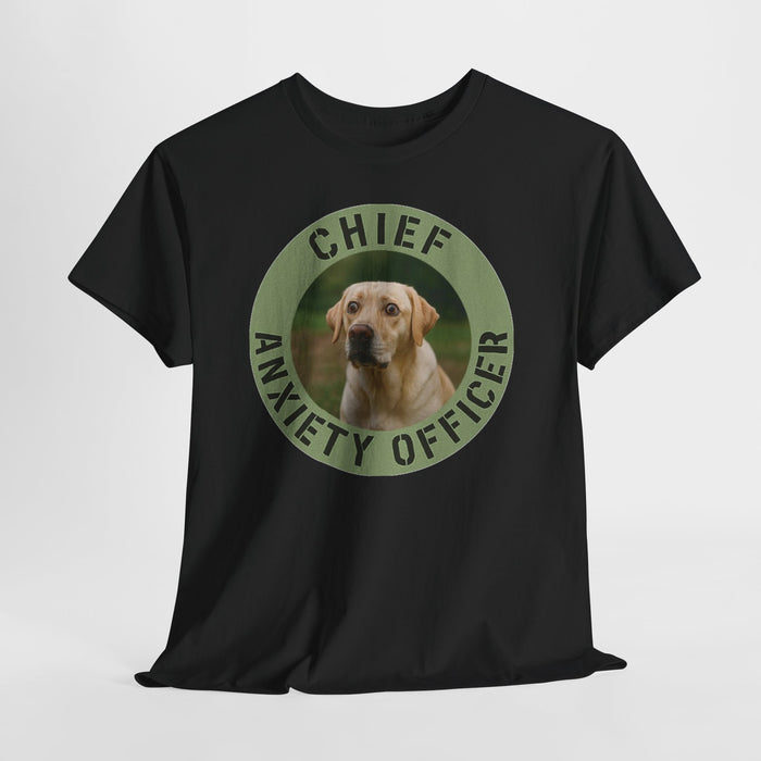 Chief Anxiety Officer T-Shirt — Funny Dog Graphic Tee