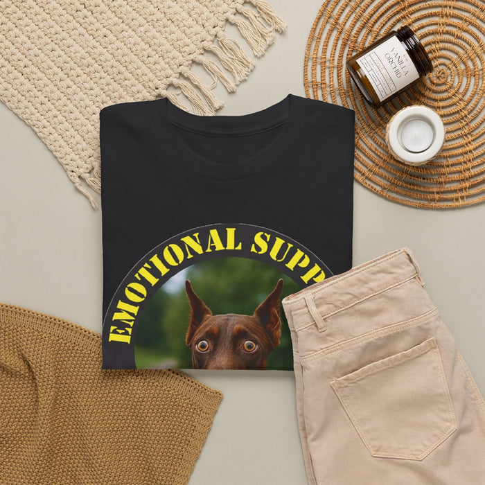 Emotional Support Human T-Shirt – Doberman Pet Lover Tee