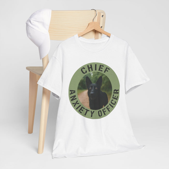 Chief Anxiety Officer T-Shirt — Funny Dog Rescue Pet Lover Tee
