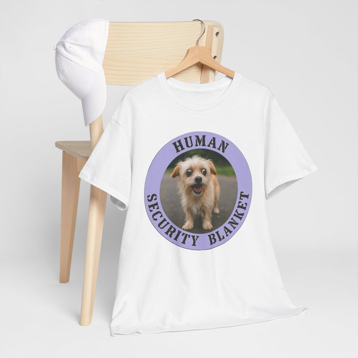 T‑Shirt — "Human Security Blanket" Cute Puppy Graphic Tee