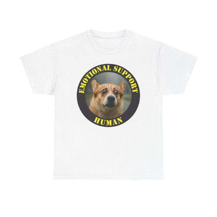 T-Shirt — "Emotional Support Human" Corgi Graphic Tee