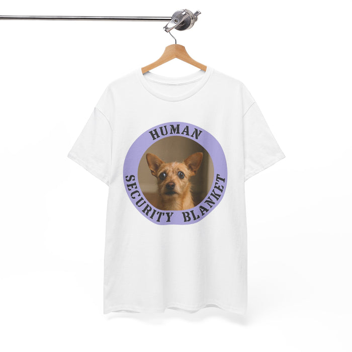 Dog Photo Tee — "Human Security Blanket" Cute Chihuahua Graphic T‑Shirt
