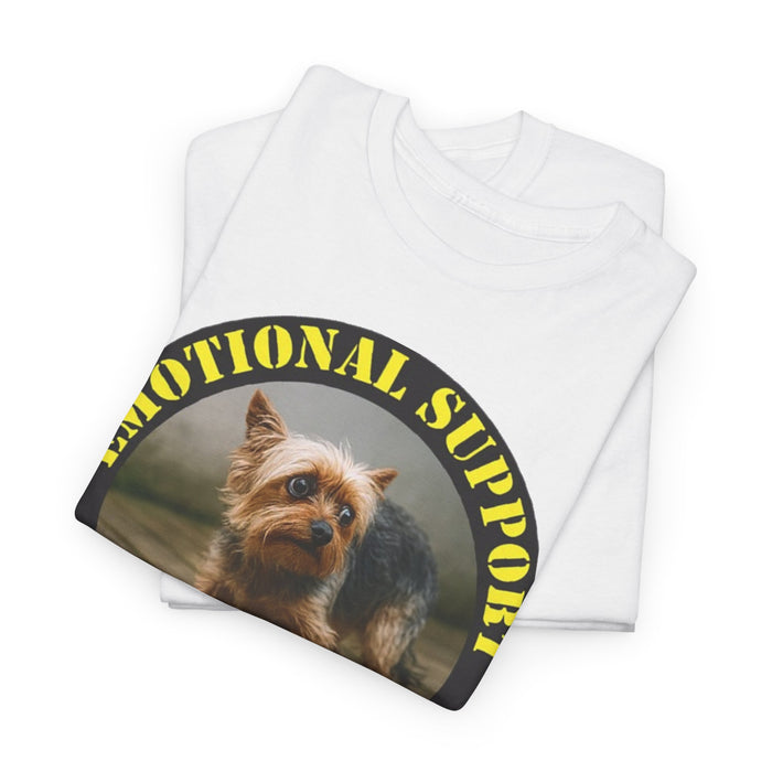 Emotional Support Human Tee — Cute Dog Photo Graphic T-Shirt