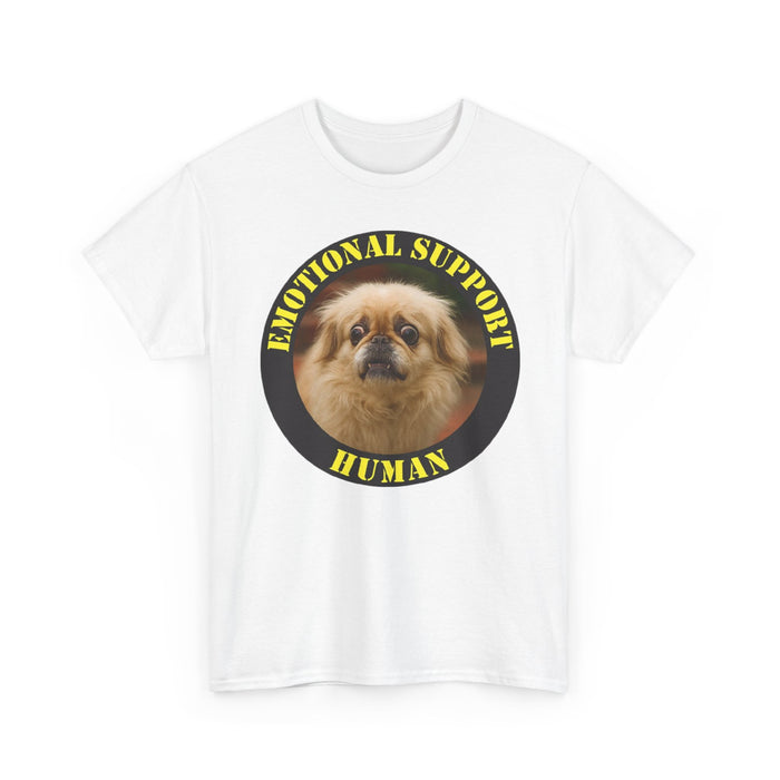Emotional Support Human T-Shirt - Cute Pomeranian Rescue Pet Tee