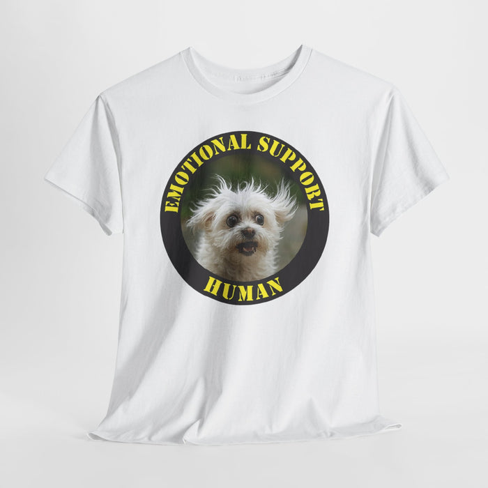 Emotional Support Human T-Shirt — Cute Dog Circle Graphic