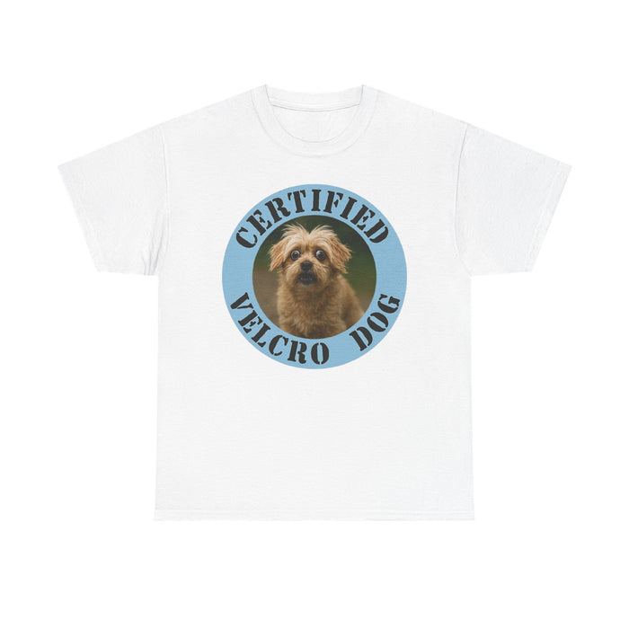 Maltese Certified Velcro Dog T-Shirt — Cute Pet Photo Tee for Dog Lovers