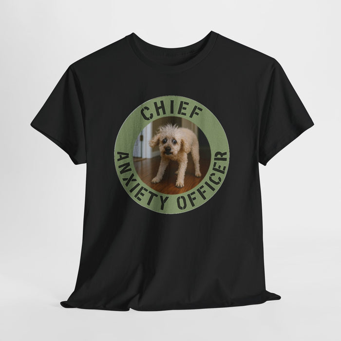 Chief Anxiety Officer Tee — Funny Dog Rescue Pet Lover T-Shirt