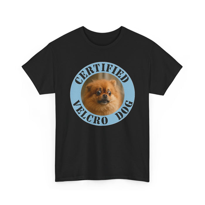 Certified Velcro Dog T-Shirt — Cute Pomeranian Graphic Tee