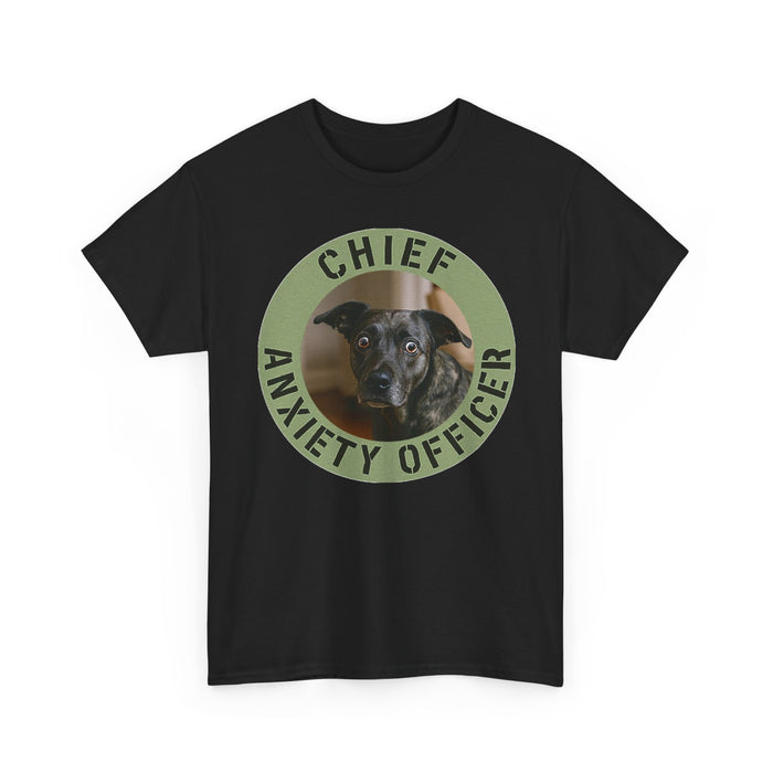 Chief Anxiety Officer Tee — Funny Dog Rescue Lover Shirt