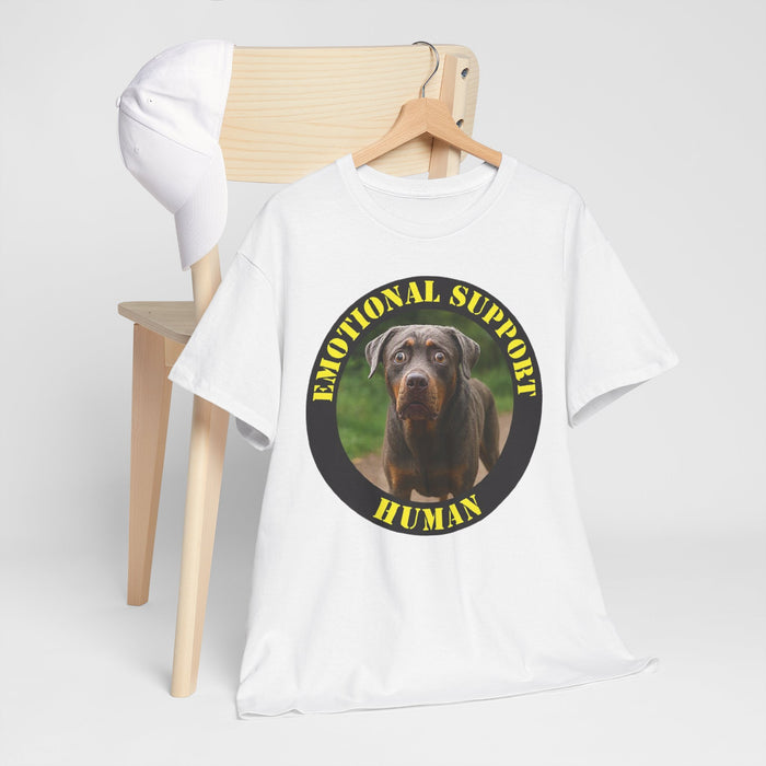 Emotional Support Human T-Shirt — Funny Dog Therapy Tee
