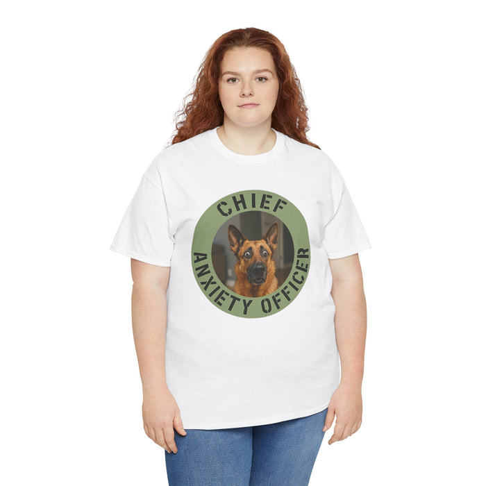 Chief Anxiety Officer Tee — Funny German Shepherd Dog Shirt
