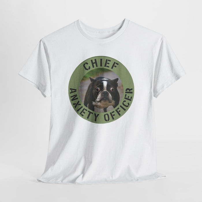 Chief Anxiety Officer Dog T-Shirt — Funny Pet Lover Tee