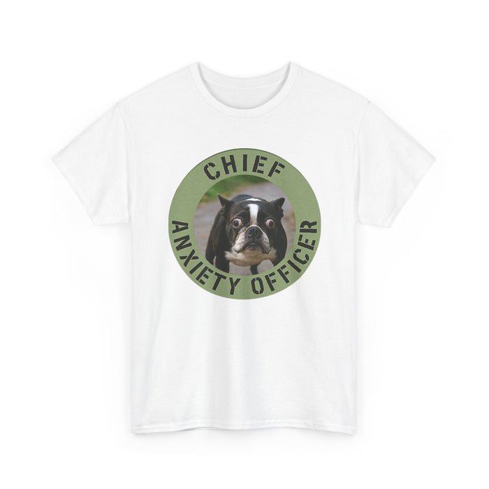 Chief Anxiety Officer Dog T-Shirt — Funny Pet Lover Tee