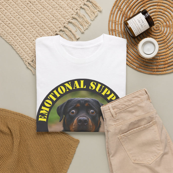Emotional Support Human T-Shirt — Rottweiler Pet Therapy Tee