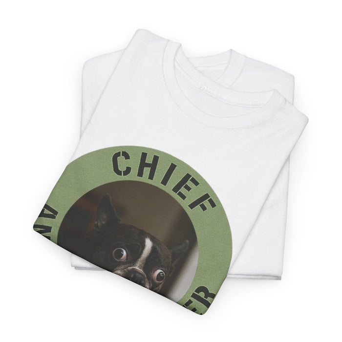 Chief Anxiety Officer Dog T-Shirt — Funny Pet Mom/Dad Tee