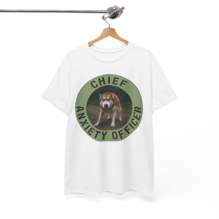 Chief Anxiety Officer T-Shirt — Funny Dog Graphic Tee