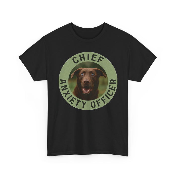 Chief Anxiety Officer T-Shirt — Funny Dog Graphic Tee
