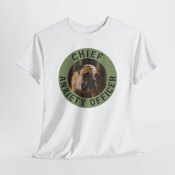 Chief Anxiety Officer T-Shirt — Funny Dog Graphic Tee