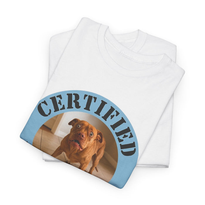 Certified Velcro Dog T-Shirt — Funny Dog Lover Tee