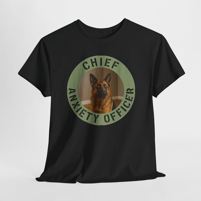 Chief Anxiety Officer T-Shirt — Funny German Shepherd Tee