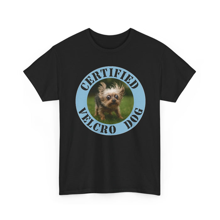 Certified Velcro Dog T-Shirt – Funny Puppy Badge Tee