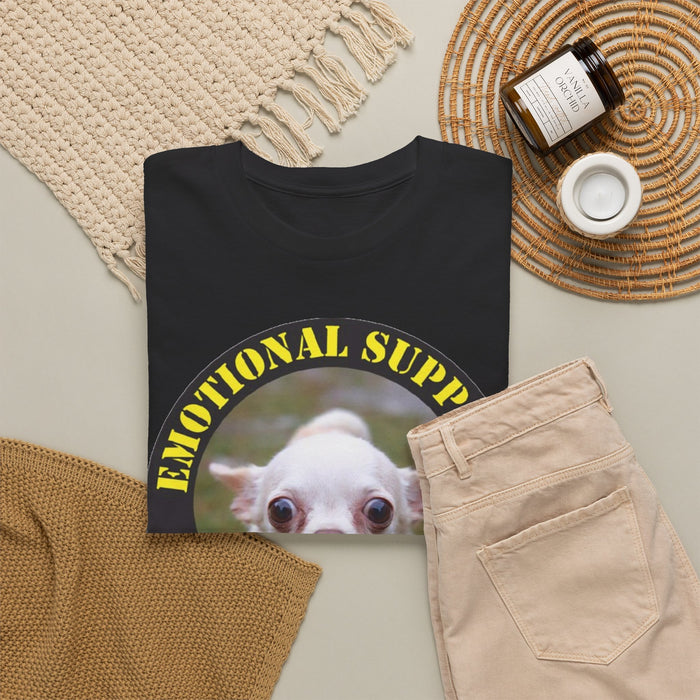 Emotional Support Human T‑Shirt — Cute Chihuahua Support Animal Tee