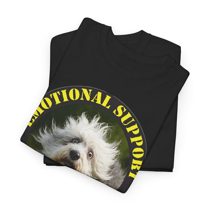 Emotional Support Human T‑Shirt — Cute Rescue Dog Pet Lover Tee