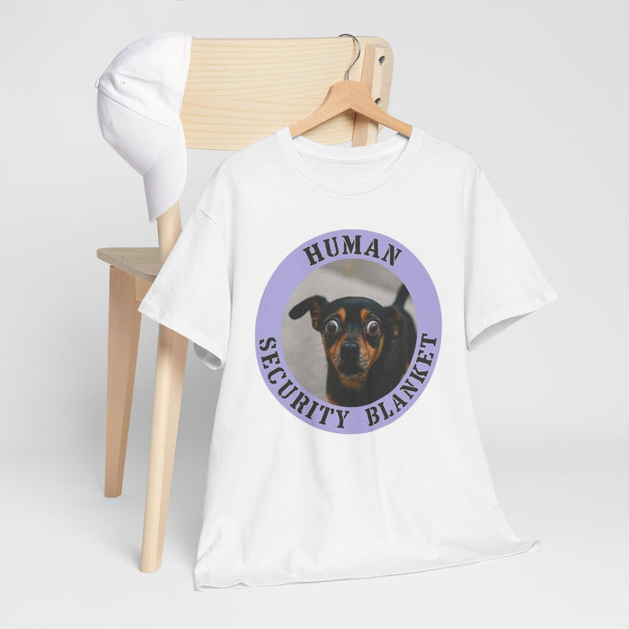 Dog "Human Security Blanket" T-Shirt — Cute Rescue Pet Tee for Dog Lovers