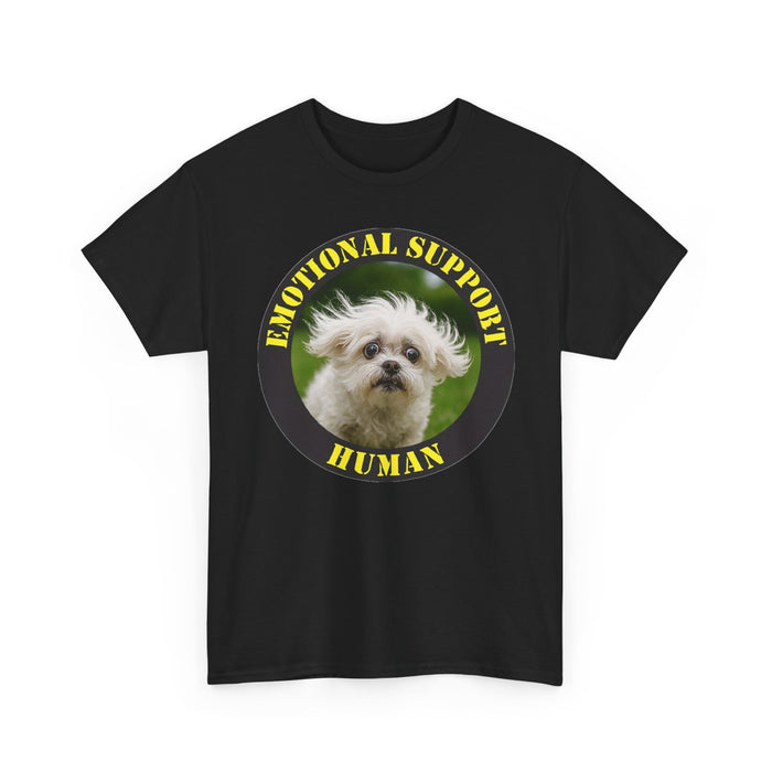 Emotional Support Human T-Shirt — Cute Dog Pet Lover Tee